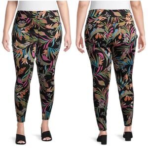 NWT Terra & Sky Tropical Printed Jeggings